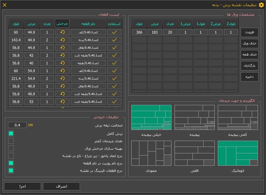 بهینه ساز برش قدرتمند